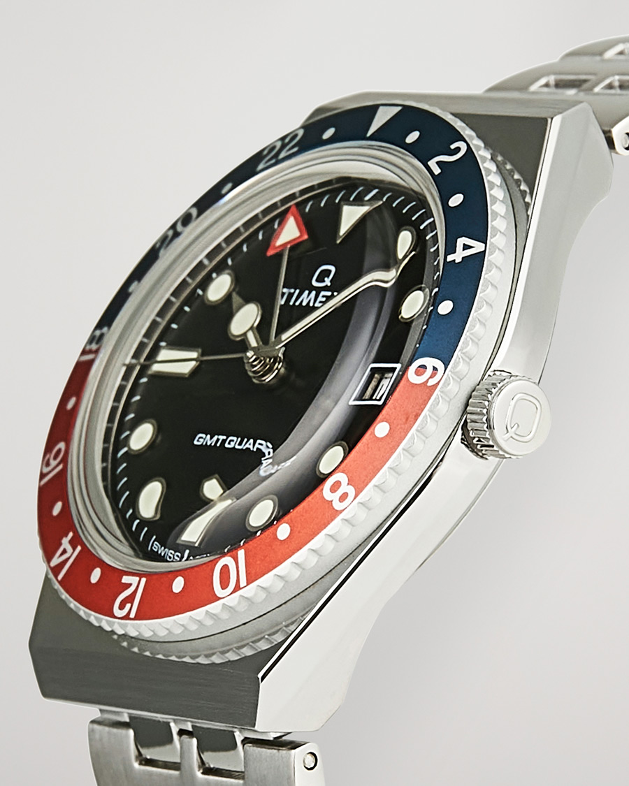 Mies | Timex Q Diver GMT 38mm Navy/Red | Timex | Q Diver GMT 38mm Navy/Red