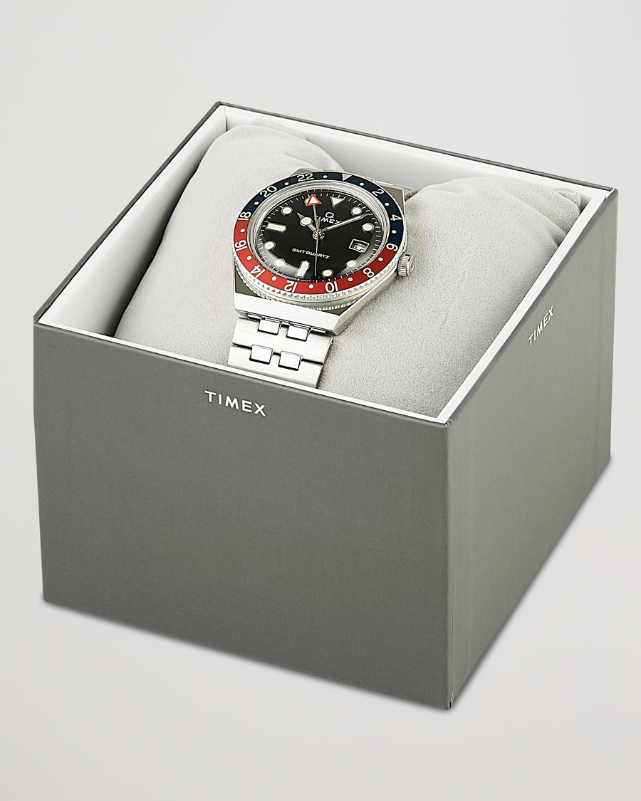 Mies | Timex Q Diver GMT 38mm Navy/Red | Timex | Q Diver GMT 38mm Navy/Red