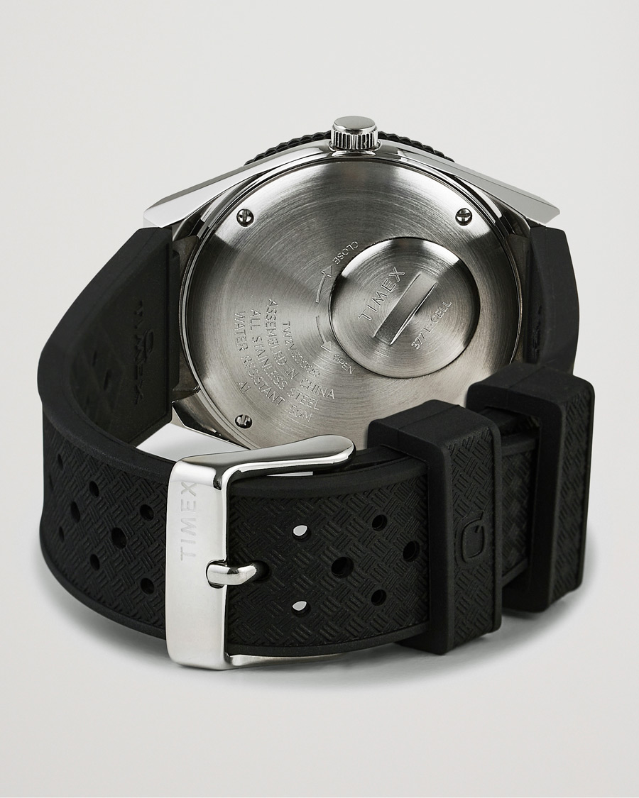 Mies | Timex Q Diver 38mm Rubber Strap Black | Timex | Q Diver 38mm Rubber Strap Black