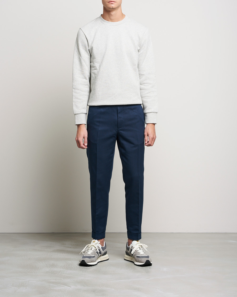 Mies | Housut | Filippa K | Terry Linen Trousers Navy