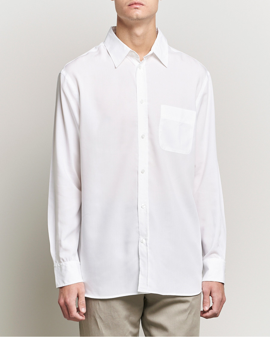 Mies | Kauluspaidat | Filippa K | Noel Tencel Shirt White