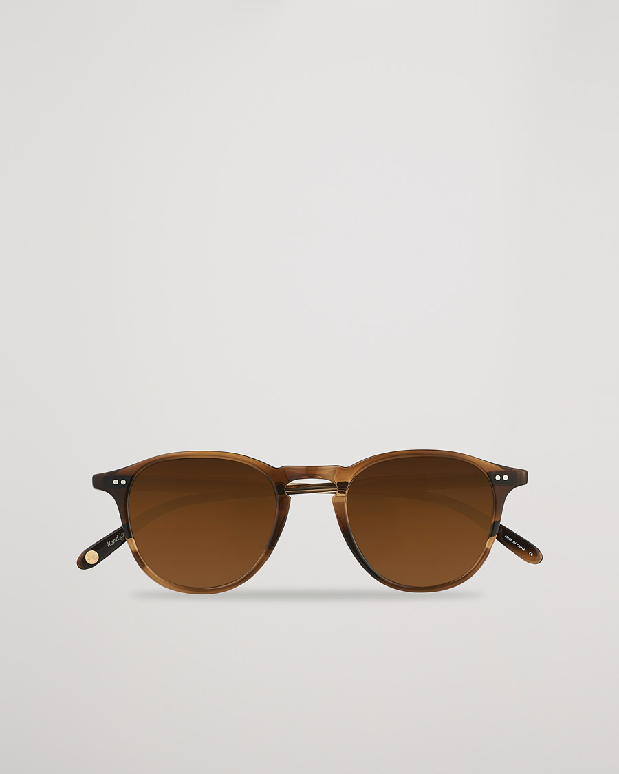 Mies |  | Garrett Leight | Hampton 46 Sunglasses Khaki Tortoise/Pure Coffee