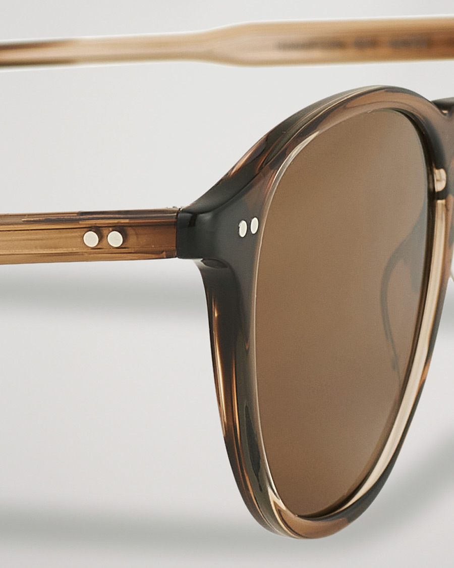 Mies | Garrett Leight Hampton 46 Sunglasses Khaki Tortoise/Pure Coffee | Garrett Leight | Hampton 46 Sunglasses Khaki Tortoise/Pure Coffee