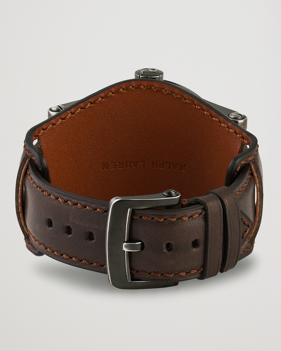 Mies | Polo Ralph Lauren 45mm Safari Chronometer Black Steel/Calf Strap | Polo Ralph Lauren | 45mm Safari Chronometer Black Steel/Calf Strap