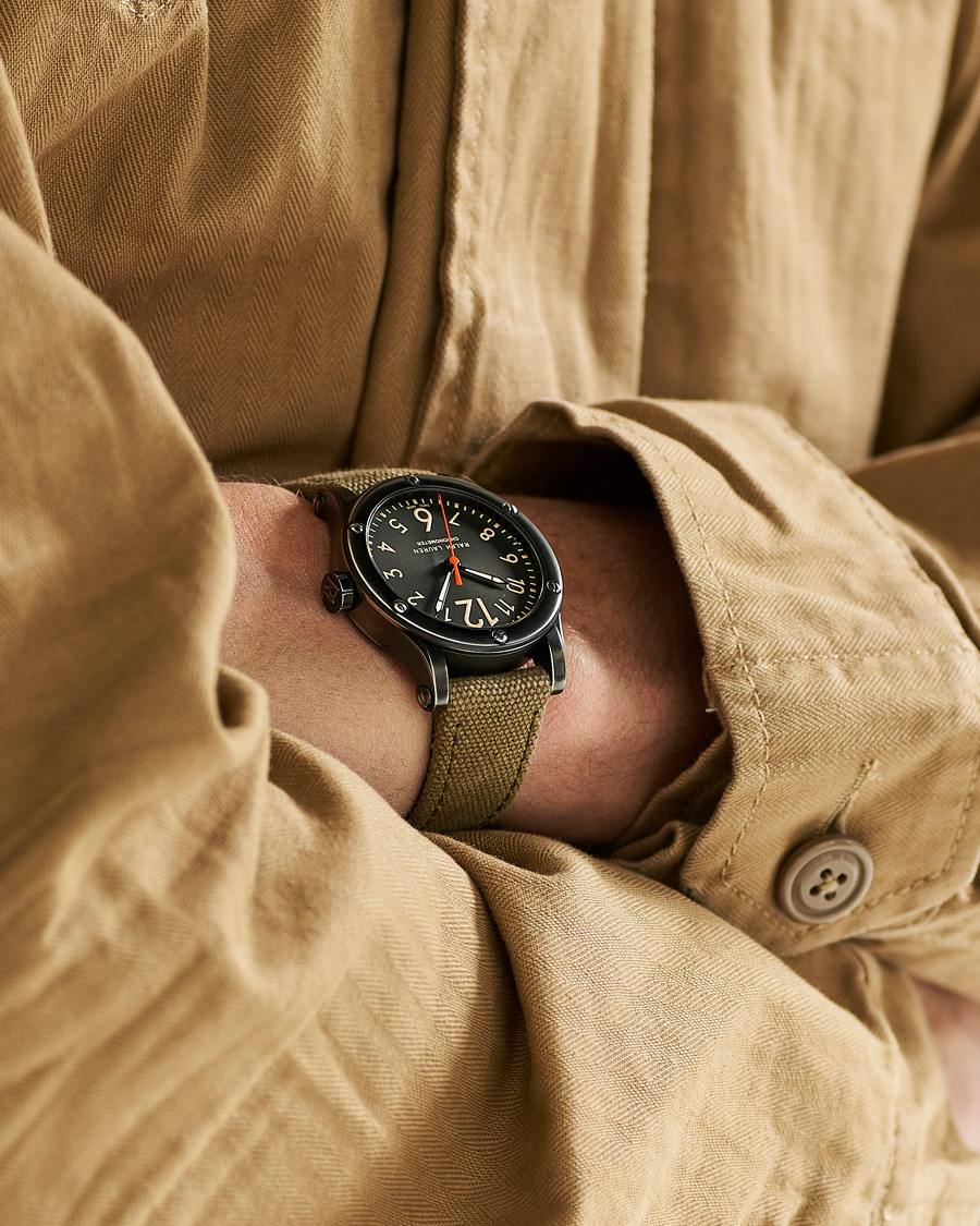 Mies |  | Polo Ralph Lauren | 39mm Safari Chronometer Black Steel/Canvas Strap