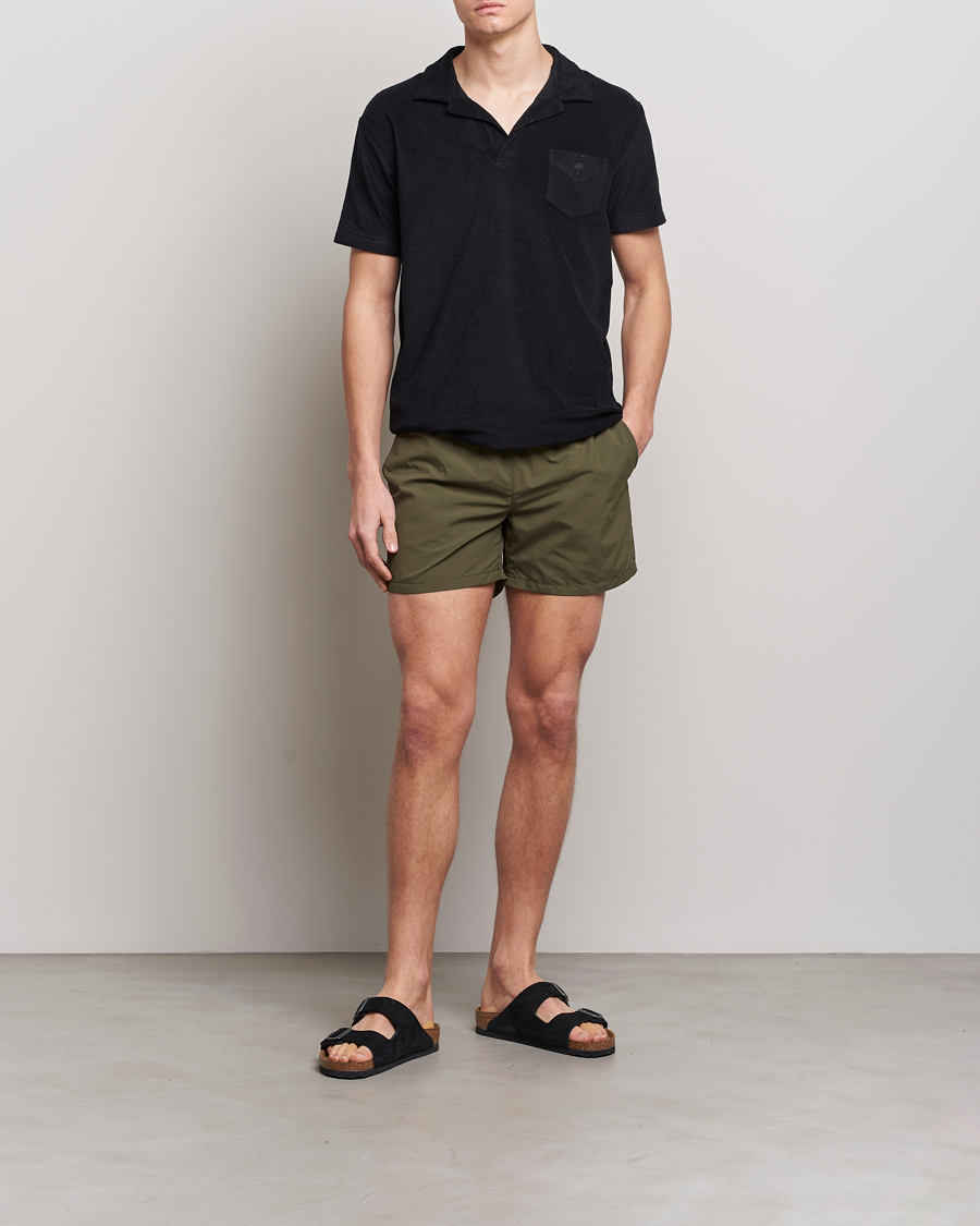 Mies | Uimahousut | Ripa Ripa | Plain Swimshorts Olive Green