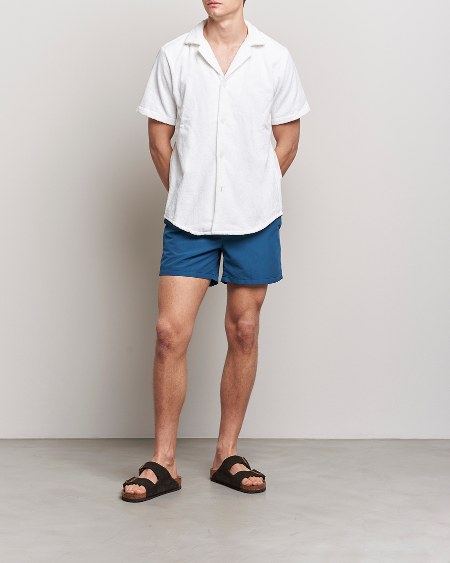Mies | Uimahousut | Ripa Ripa | Plain Swimshorts Petrol Blue