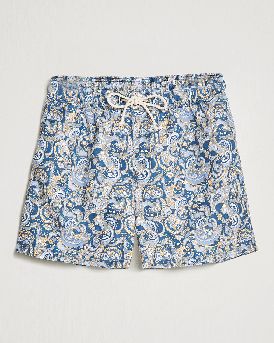 Mies | Uimahousut | Ripa Ripa | Printed Swimshorts Blue/Light Blue