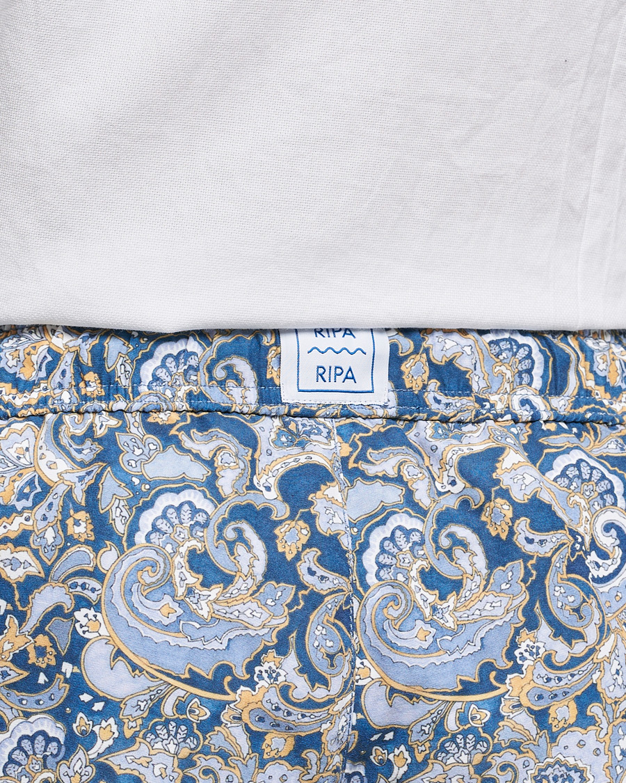 Mies | Uimahousut | Ripa Ripa | Printed Swimshorts Blue/Light Blue