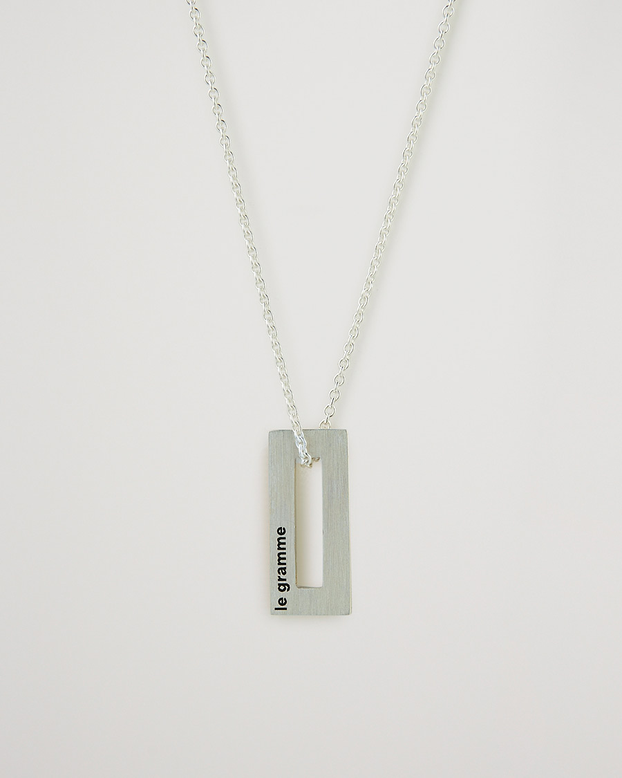 Mies | LE GRAMME Rectangular Necklace Le 1.5 Sterling Silver | LE GRAMME | Rectangular Necklace Le 1.5 Sterling Silver