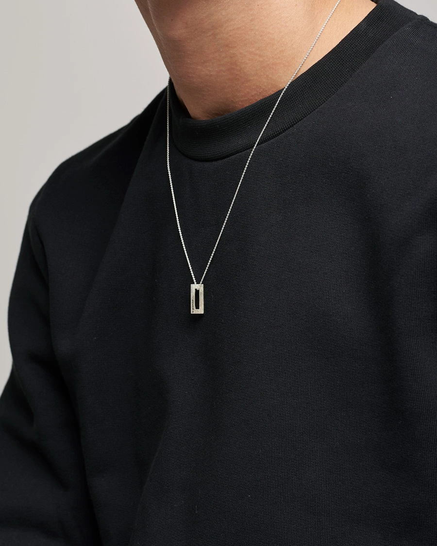 Mies | Contemporary Creators | LE GRAMME | Rectangular Necklace Le 1.5 Sterling Silver