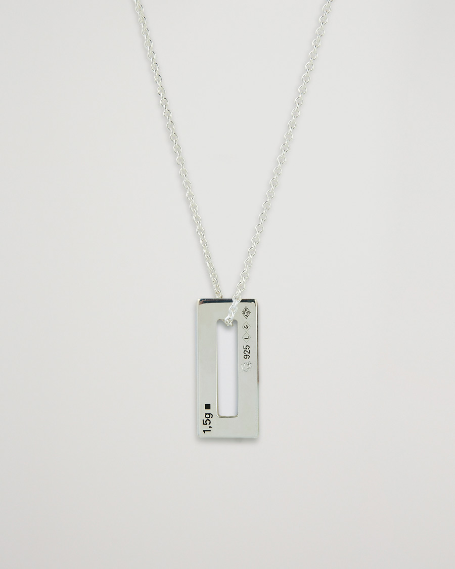 Mies | LE GRAMME Rectangular Necklace Le 1.5 Sterling Silver | LE GRAMME | Rectangular Necklace Le 1.5 Sterling Silver