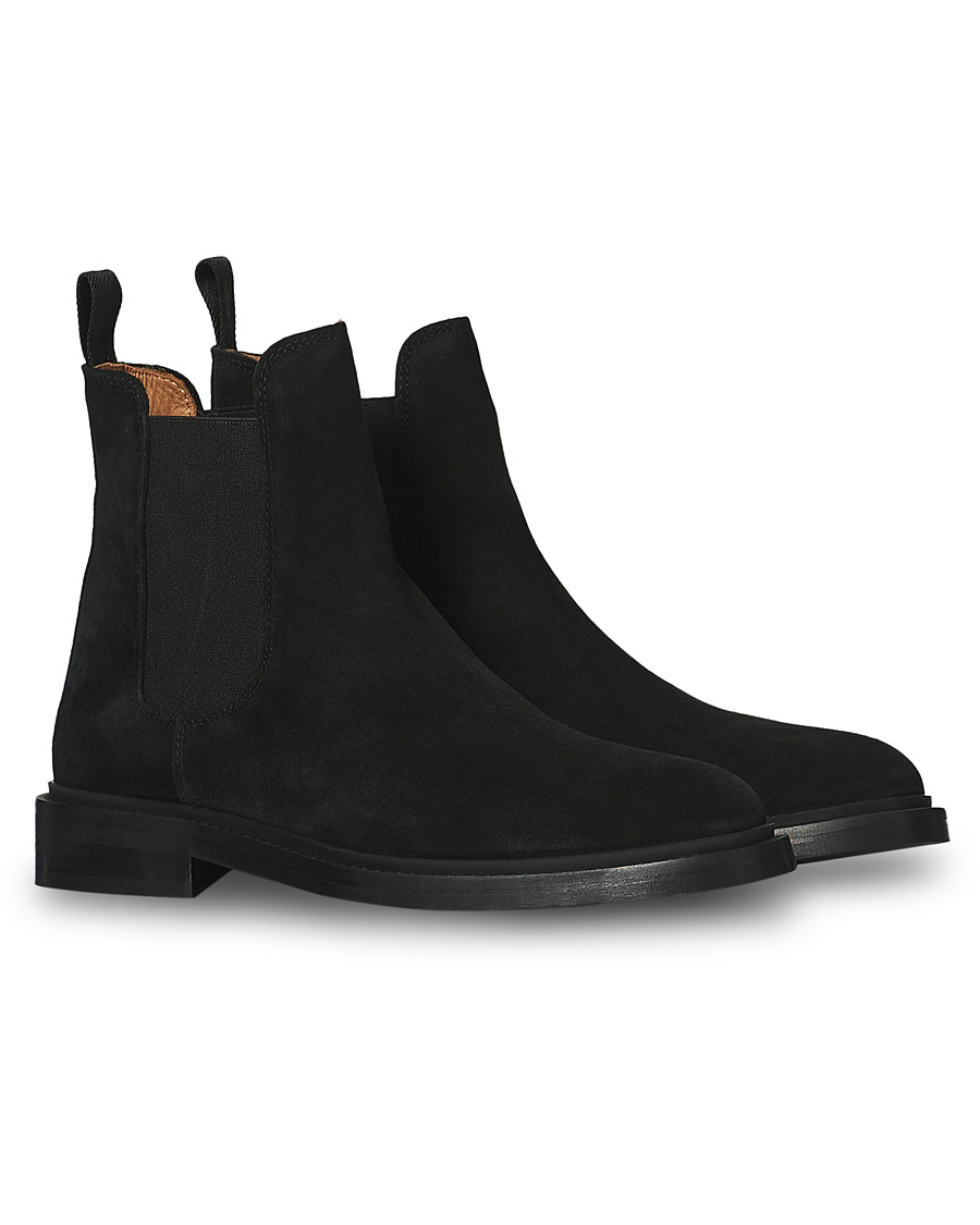 Miehet | Talvikengät | A Day's March | Suede Chelsea Boot Black
