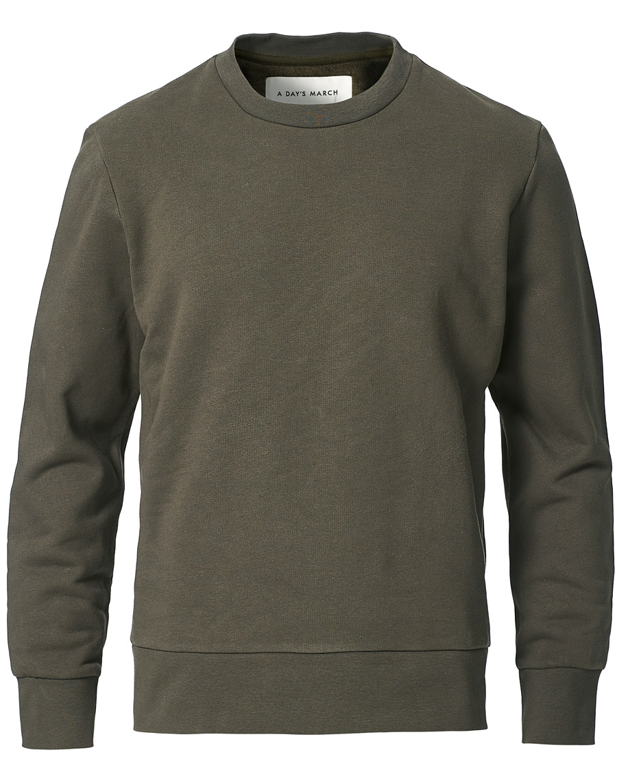 Mies | Puserot | A Day's March | Shaw Sturdy Fleece Sweatshirt Olive