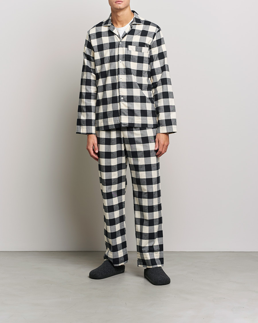 Mies |  | Tekla | Poplin Pyjama Shirt Black Gingham