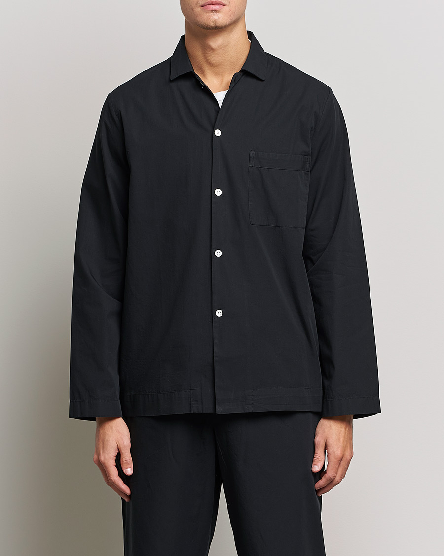 Mies |  | Tekla | Poplin Pyjama Shirt All Black