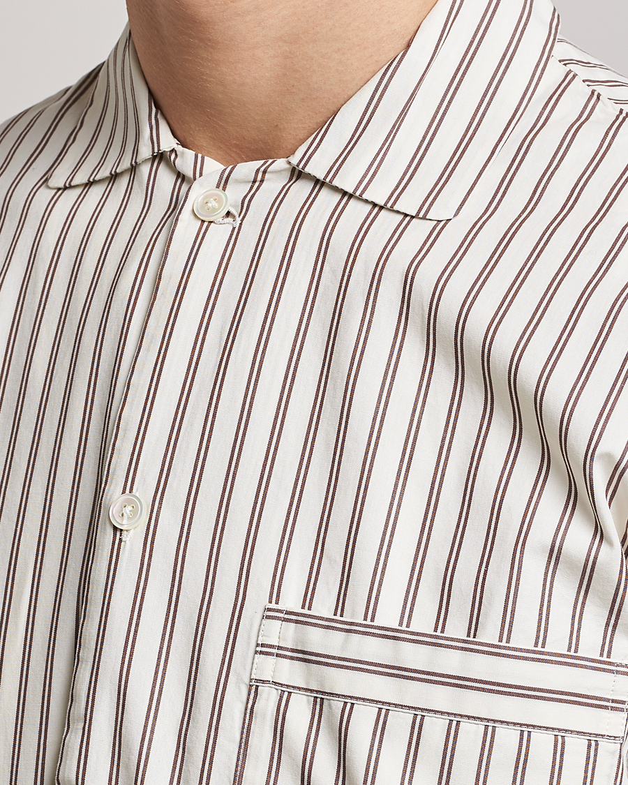 Mies | Yöpuvut ja kylpytakit | Tekla | Poplin Pyjama Shirt Hopper Stripes