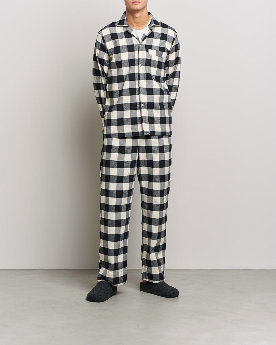 Mies | Yöpuvun housut | Tekla | Pyjama Pants Black Gingham
