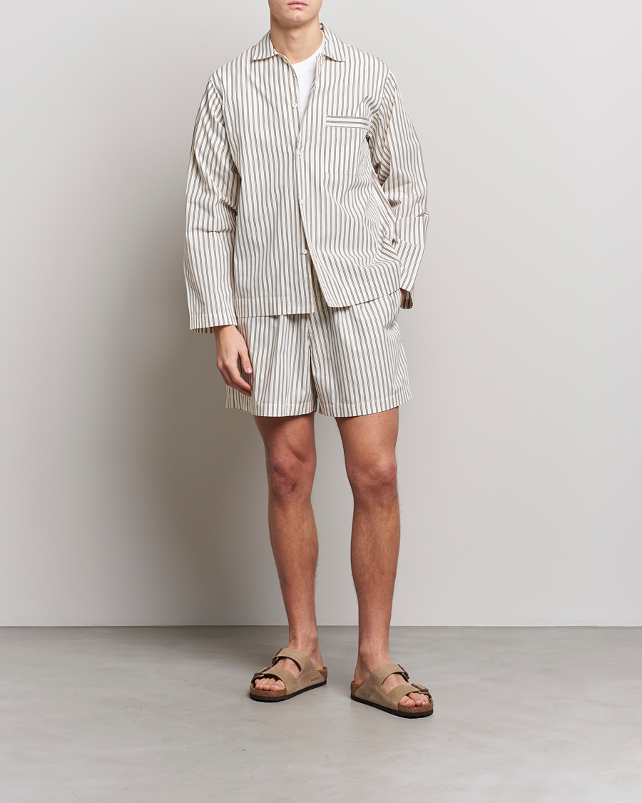 Mies | Yöpuvun housut | Tekla | Poplin Pyjama Shorts Hopper Stripes