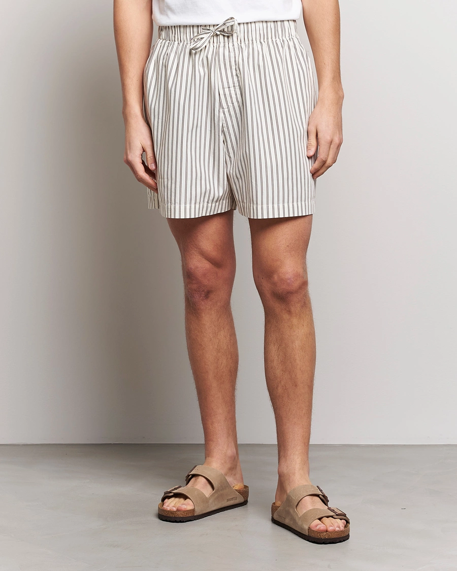 Mies |  | Tekla | Poplin Pyjama Shorts Hopper Stripes