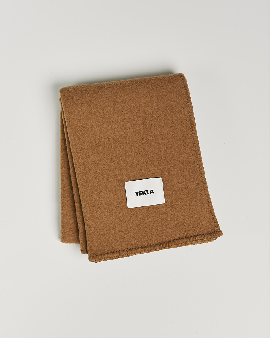 Mies | Tekla Merino Wool Blanket Camel | Tekla | Merino Wool Blanket Camel