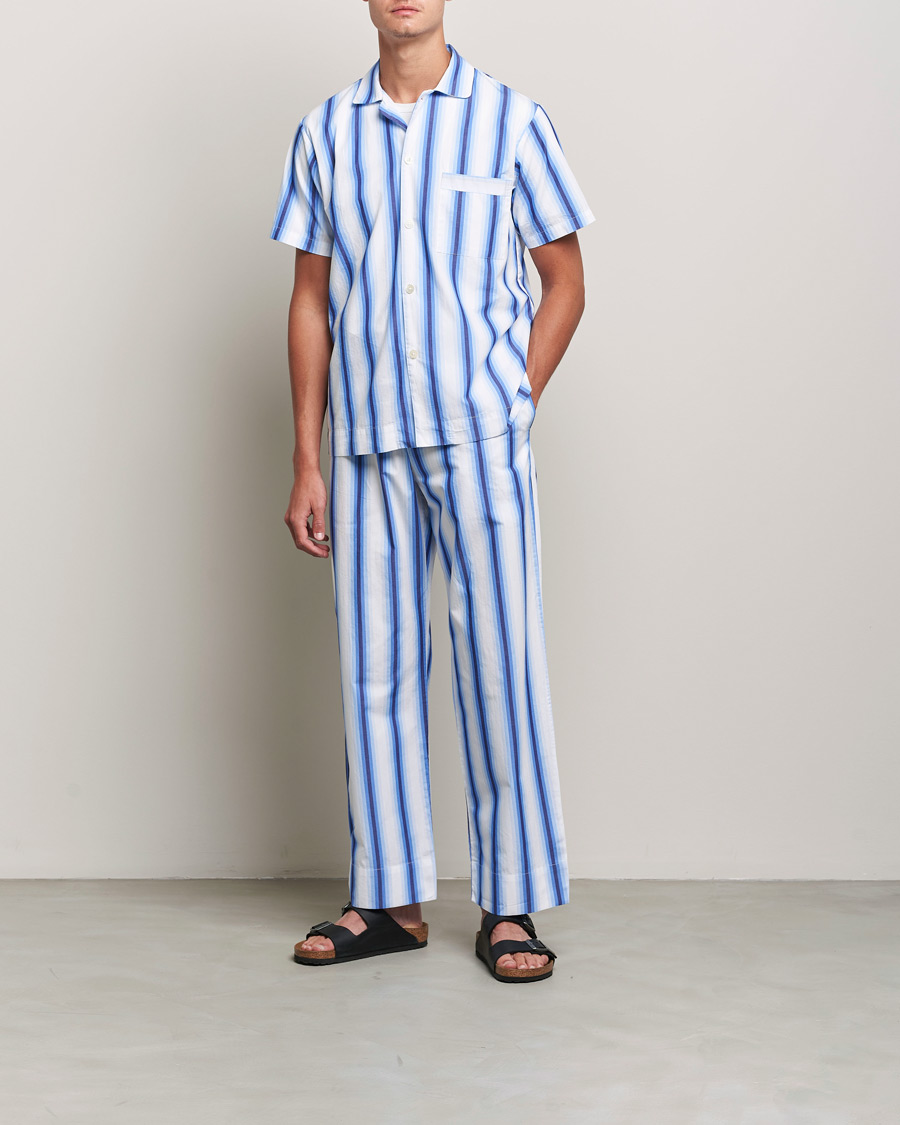 Mies |  | Tekla | Poplin Pyjama Pants Blue Marquee
