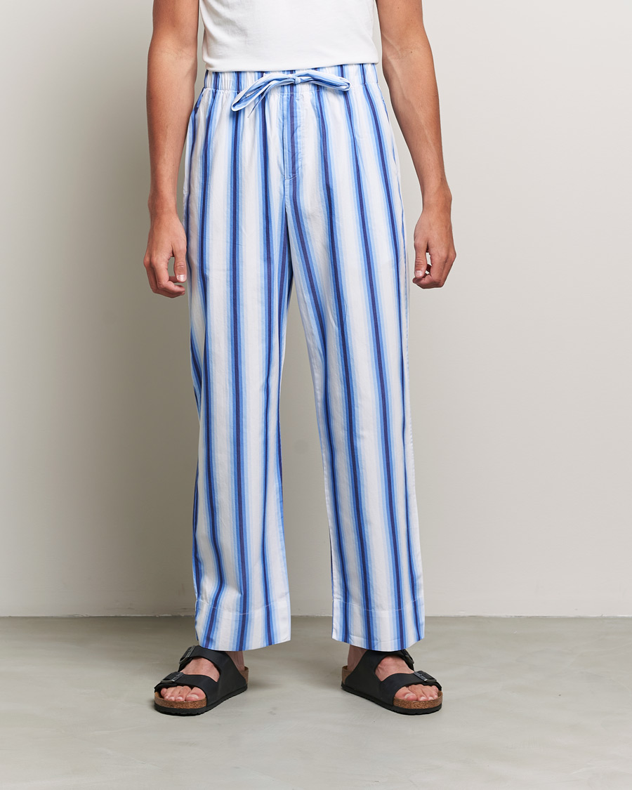 Mies | Yöpuvut | Tekla | Poplin Pyjama Pants Blue Marquee