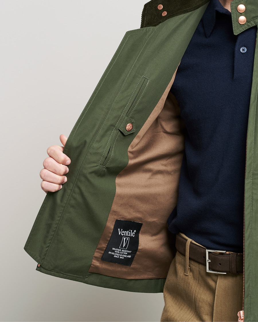 Mies | Takit | Private White V.C. | Ventile Harrington Jacket 3.0 Olive