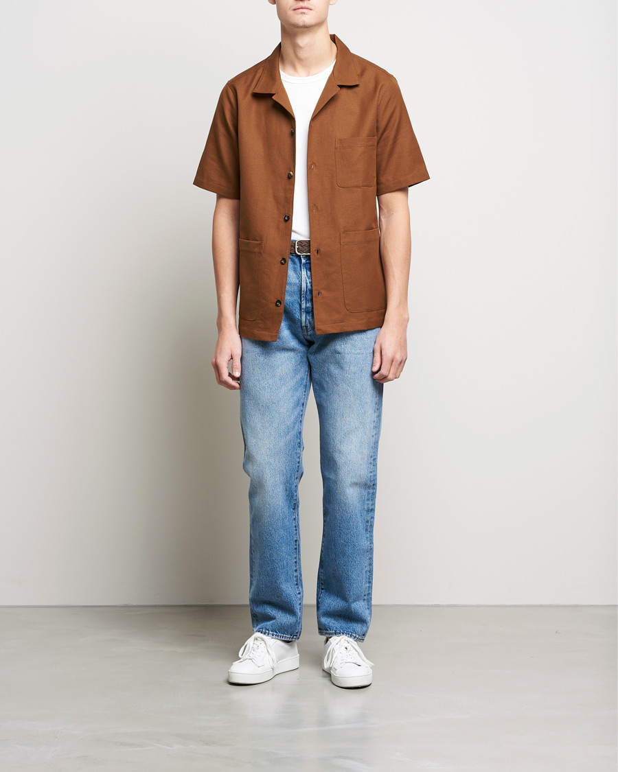 Mies | Kauluspaidat | Private White V.C. | 3 Pocket Cruiser Shirt Cinnamon