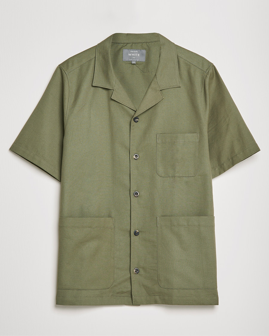 Mies | Kauluspaidat | Private White V.C. | 3 Pocket Cruiser Shirt Olive