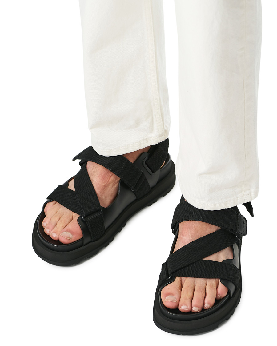 Mies | Buttero Pier Leather Sandal Black | Buttero | Pier Leather Sandal Black