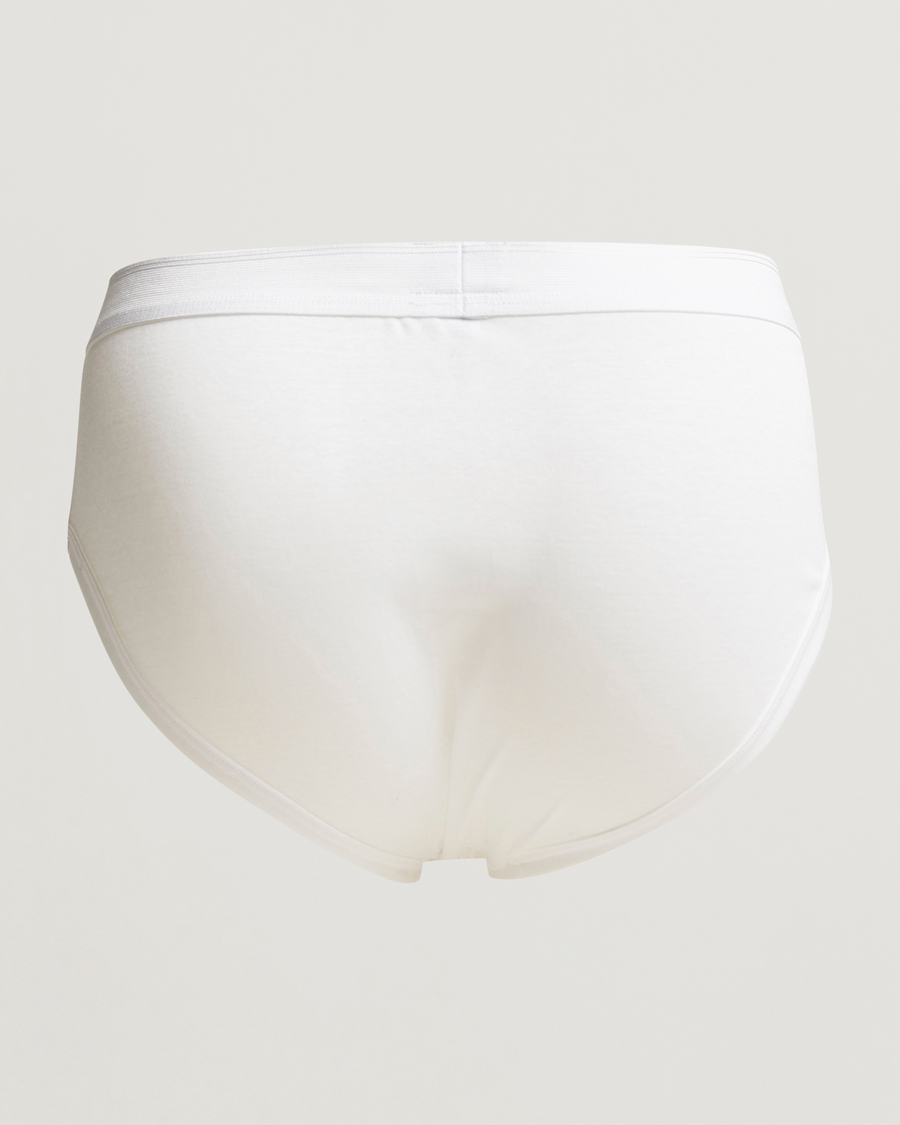 Mies | Alusvaatteet | Zimmerli of Switzerland | Mercerized Cotton Briefs White