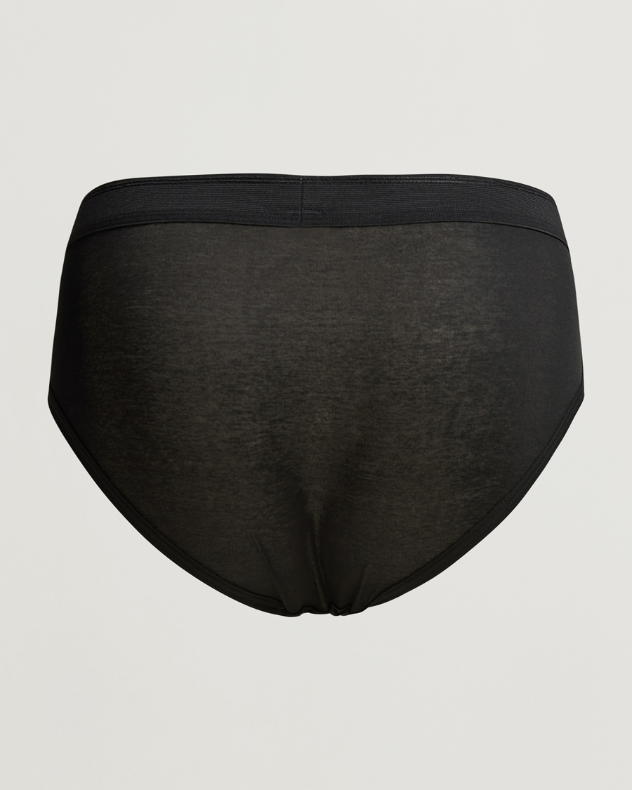 Mies | Alusvaatteet | Zimmerli of Switzerland | Mercerized Cotton Briefs Black