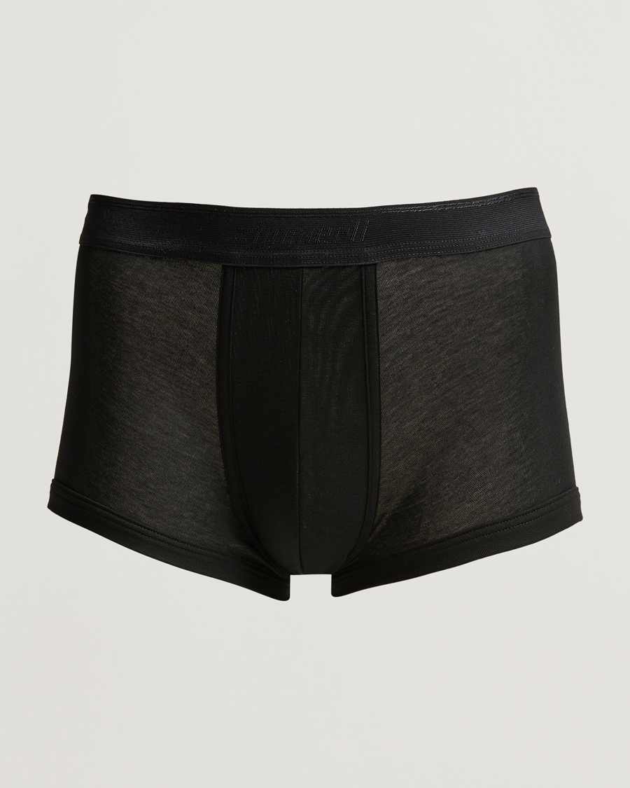 Mies | Alusvaatteet | Zimmerli of Switzerland | Mercerized Cotton Boxer Briefs Black
