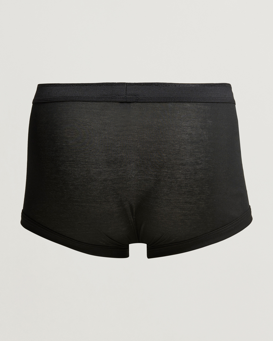 Mies | Alusvaatteet | Zimmerli of Switzerland | Mercerized Cotton Boxer Briefs Black