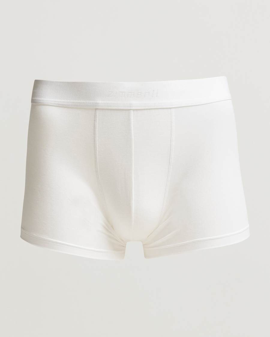 Mies | Alusvaatteet | Zimmerli of Switzerland | Micro Modal Boxer Briefs White