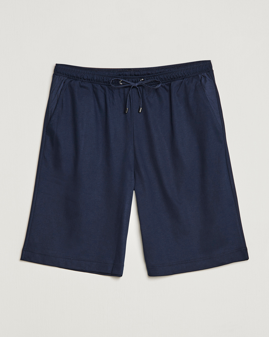 Mies | Yöpuvut ja kylpytakit | Zimmerli of Switzerland | Cotton/Modal Loungewear Shorts Midnight