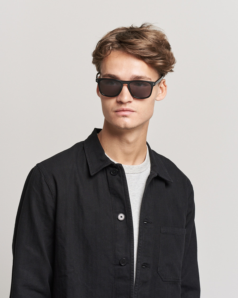 Mies | Aurinkolasit | Tom Ford | Gerard Polarized Sunglasses Shiny Black/Smoke