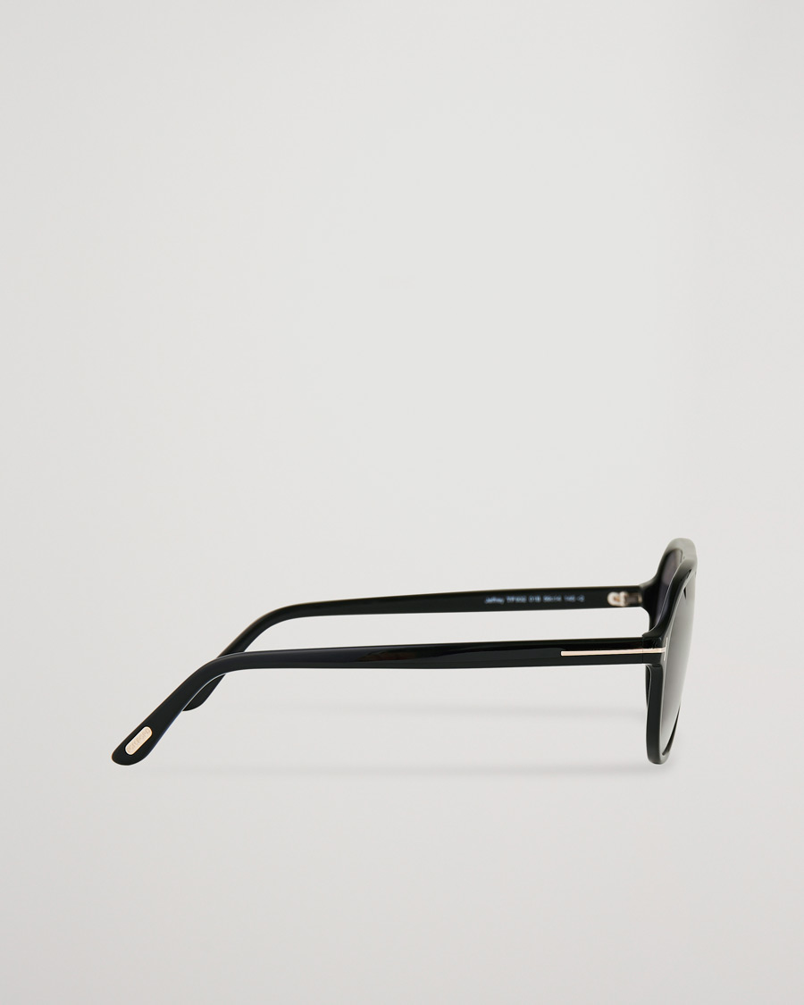 Mies | Aurinkolasit | Tom Ford | Jeffrey Sunglasses Shiny Black/Gradient Smoke