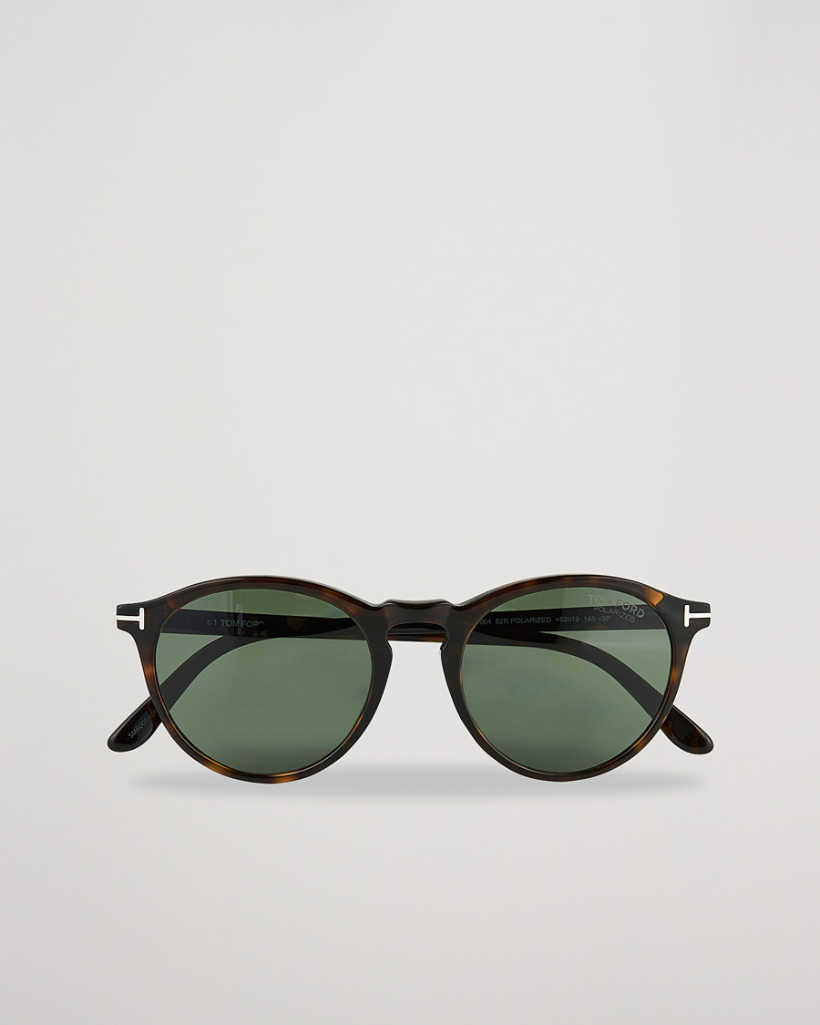 Miehet |  | Tom Ford | Aurele Polarized Sunglasses Dark Havana/Green