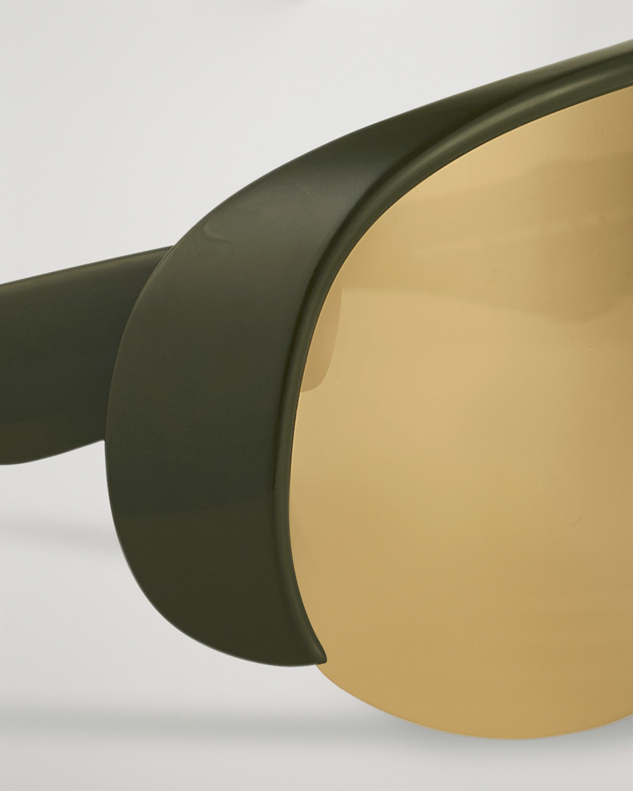 Mies | Moncler Lunettes Phantom Sunglasses Shiny Dark Green/Brown | Moncler Lunettes | Phantom Sunglasses Shiny Dark Green/Brown