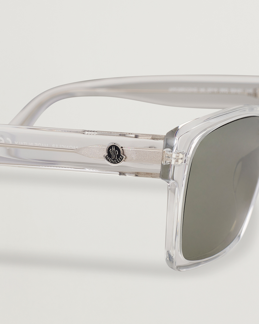 Mies | Moncler Lunettes Arcsecond Sunglasses Crystal/Green Mirror | Moncler Lunettes | Arcsecond Sunglasses Crystal/Green Mirror