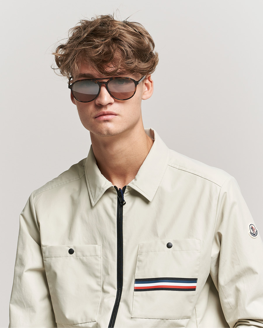 Mies | Moncler Lunettes ML0228 Sunglasses Dark Havana/Roviex | Moncler Lunettes | ML0228 Sunglasses Dark Havana/Roviex