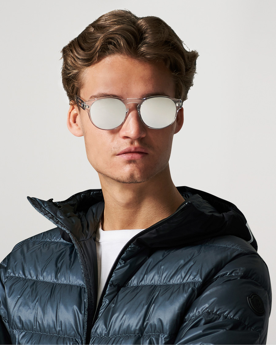 Mies | D-malliset aurinkolasit | Moncler Lunettes | ML0209 Polarized Sunglasses Crystal/Smoke