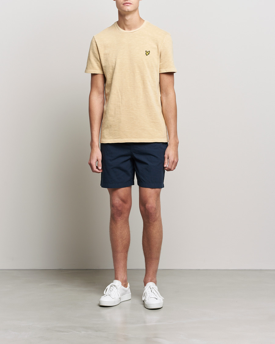 Mies | T-paidat | Lyle & Scott | Cotton Slub T-shirt Gold Haze