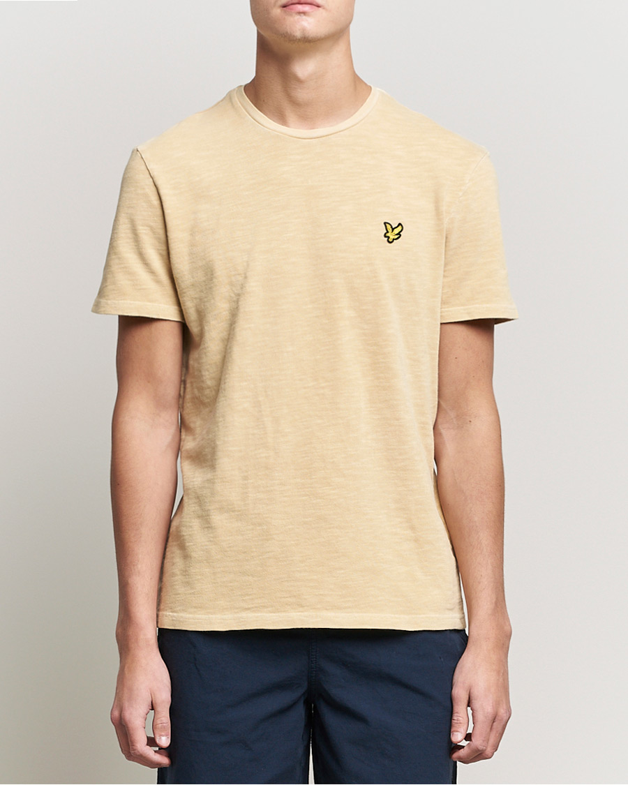 Mies | T-paidat | Lyle & Scott | Cotton Slub T-shirt Gold Haze