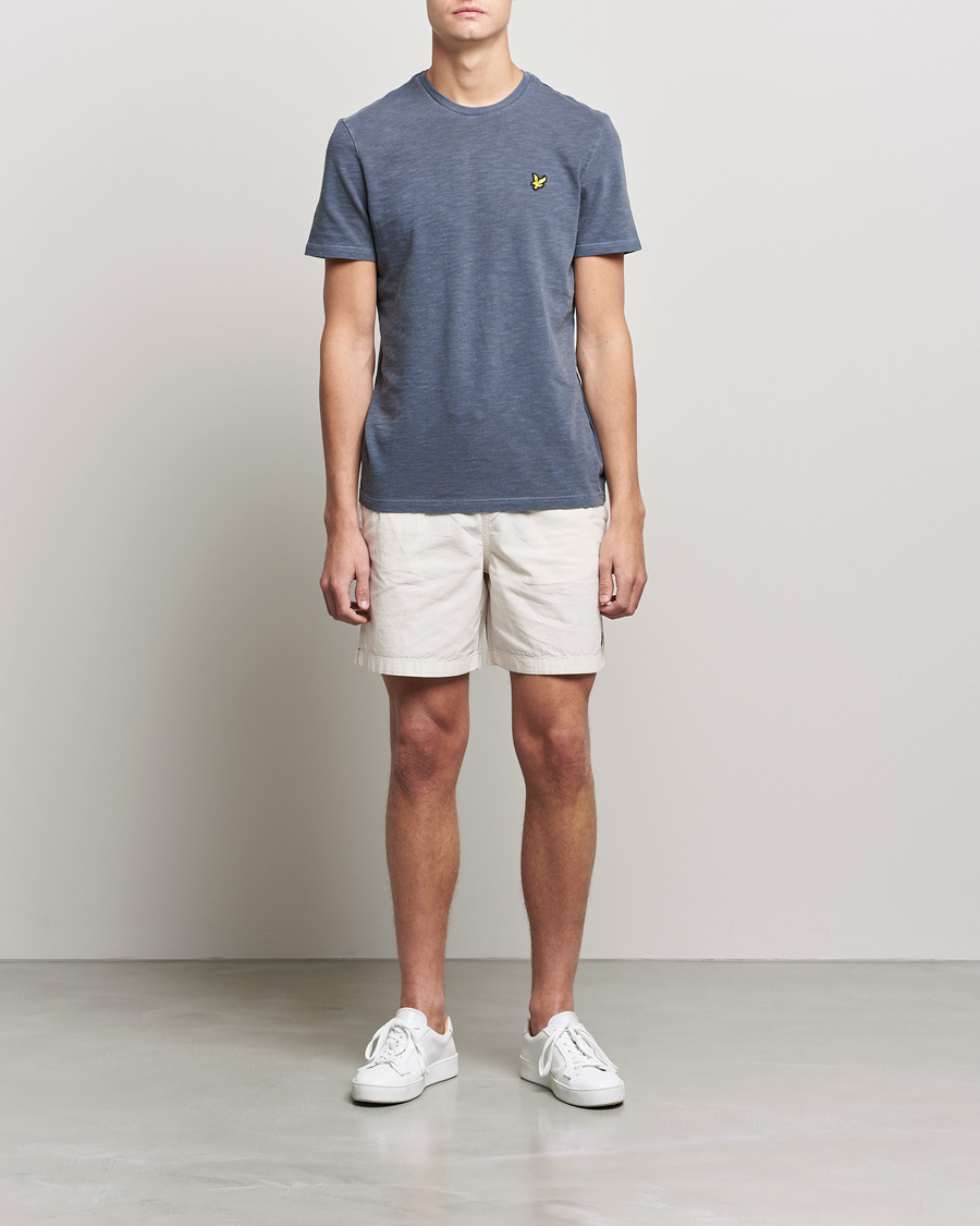 Mies | T-paidat | Lyle & Scott | Cotton Slub T-shirt Dark Navy
