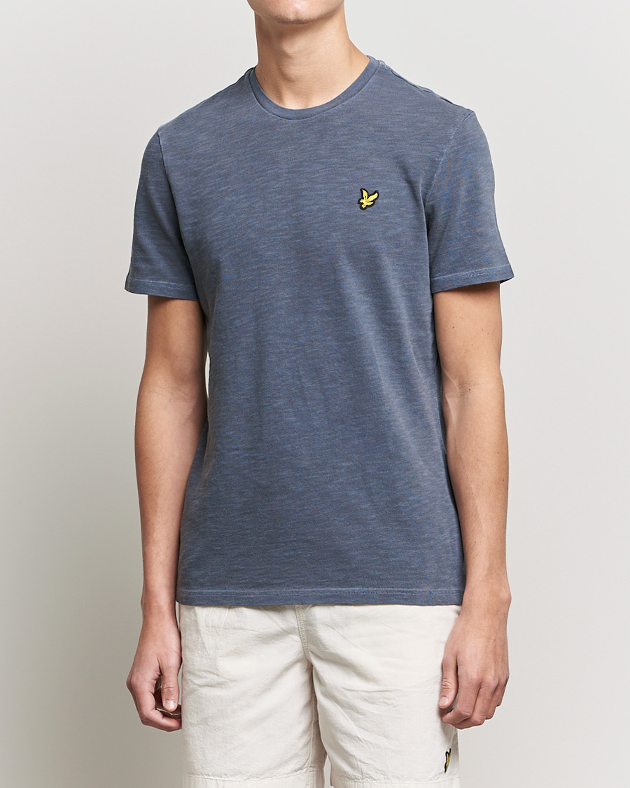 Mies | T-paidat | Lyle & Scott | Cotton Slub T-shirt Dark Navy