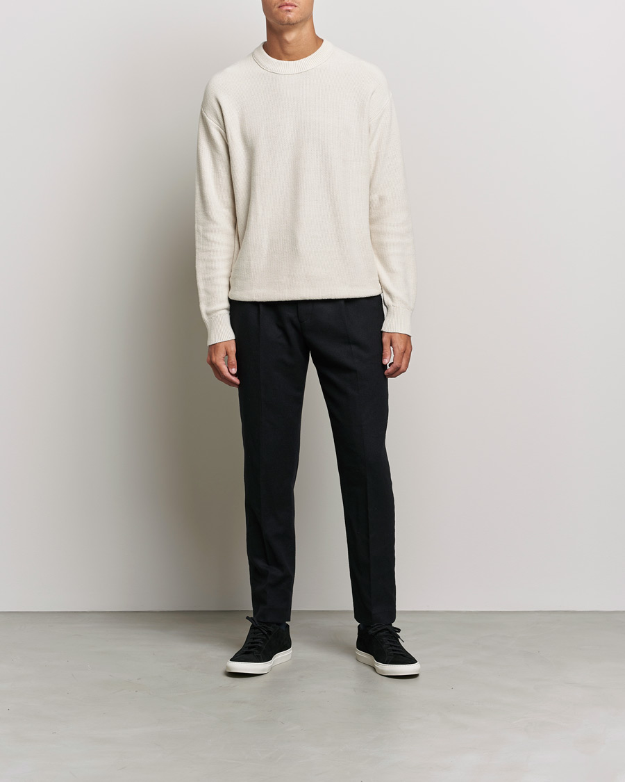 Mies | Puserot | Calvin Klein | Texture Knitted Sweater Stony Beige