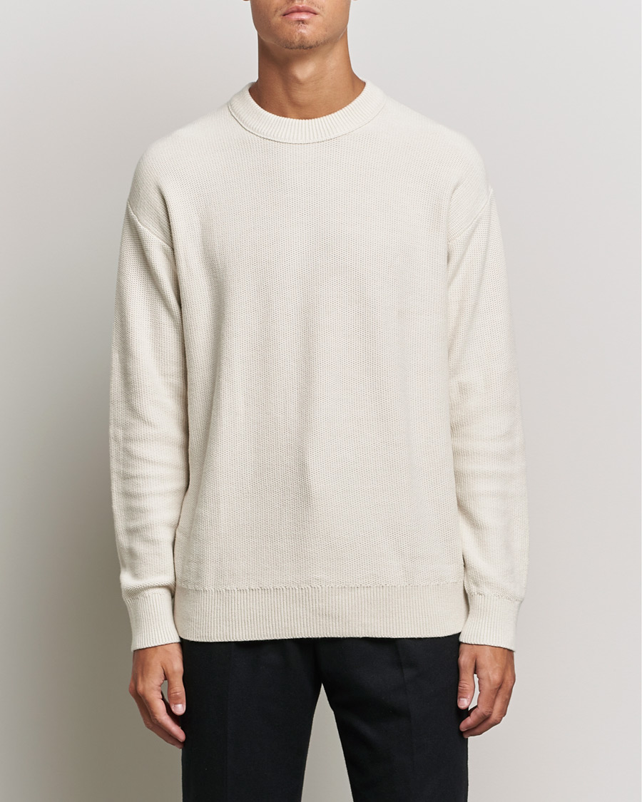 Mies | Puserot | Calvin Klein | Texture Knitted Sweater Stony Beige
